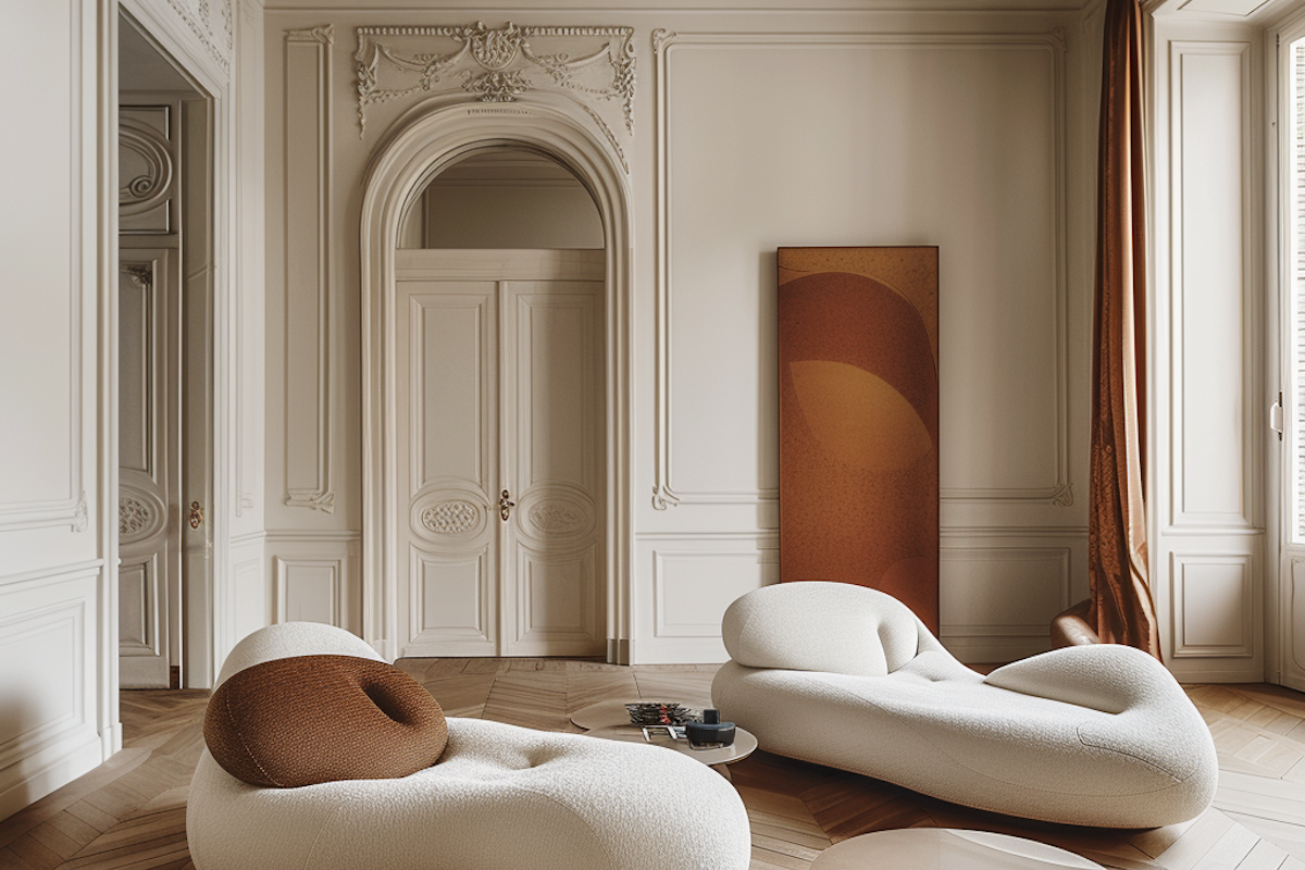 Elegant Interior with Classical Architecture