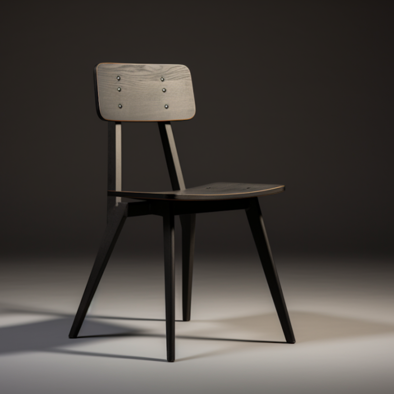 Minimalist Industrial Elegance Chair